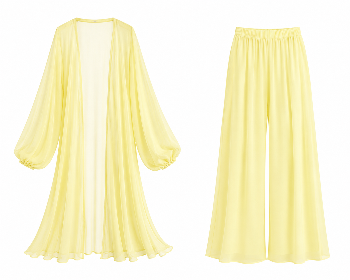 Yellow flowy set