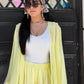 Yellow flowy set