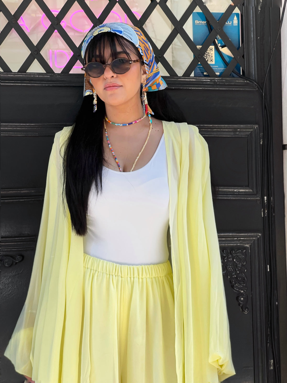 Yellow flowy set