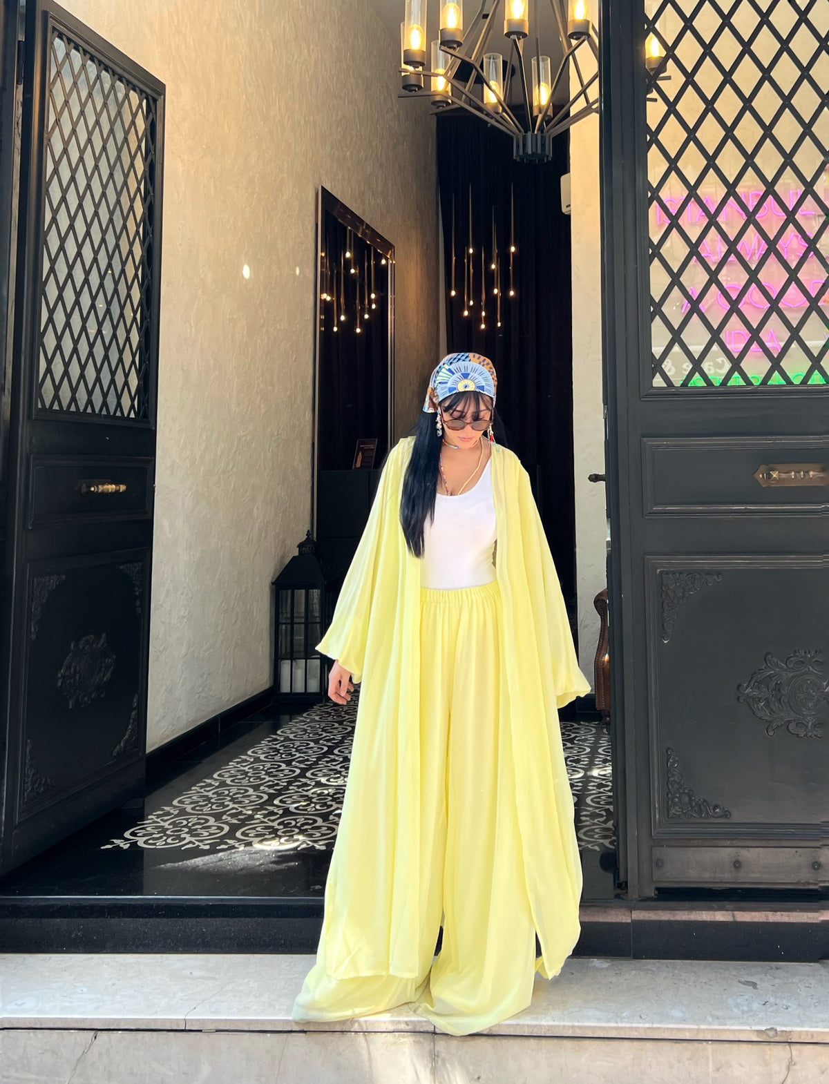 Yellow flowy set