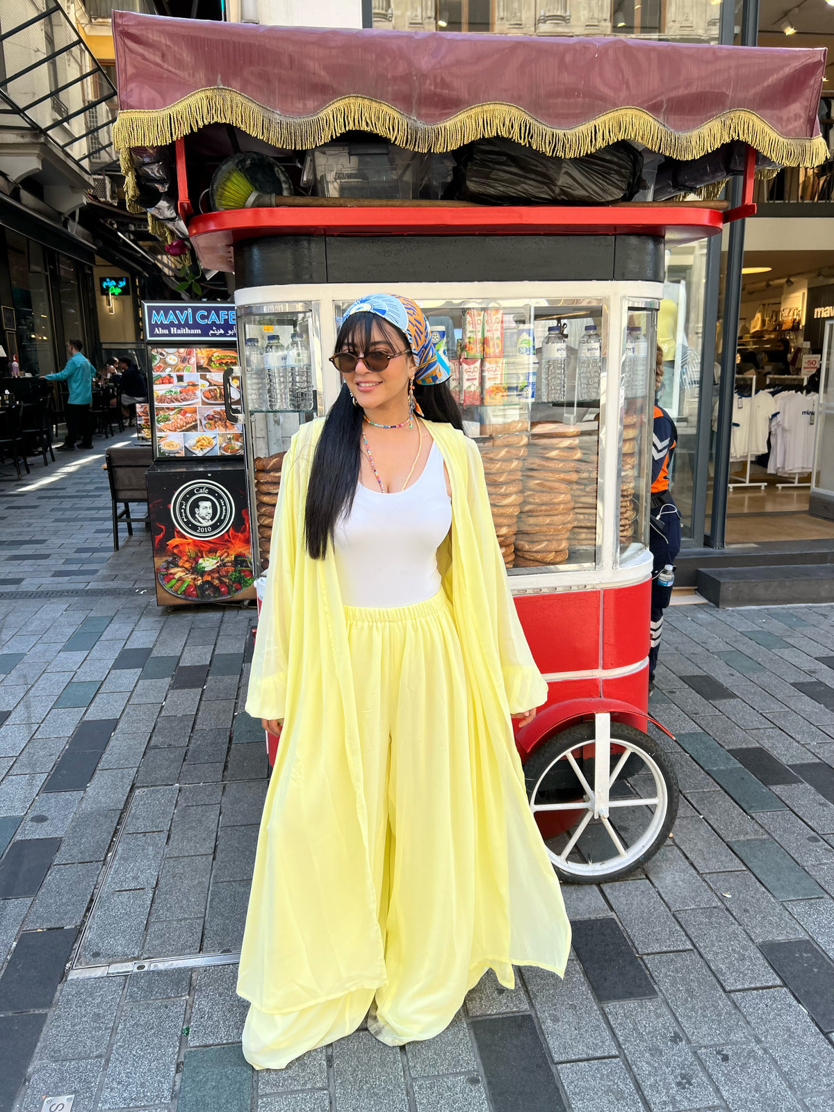 Yellow flowy set